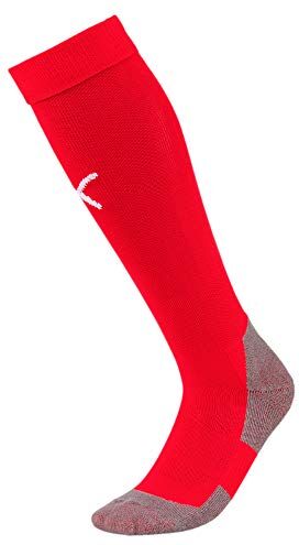 Puma Team Liga Socks Core Calzettoni da Calcio, Rosso (Red/White), 39-42 Uomo