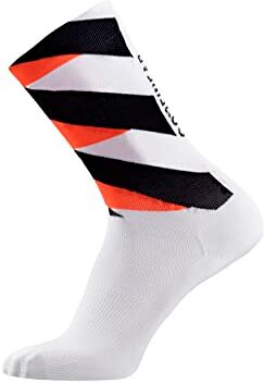 GORE WEAR Essential Signal Socks, Calze Unisex Adulto, Multicolore (White/Fireball), 38-40