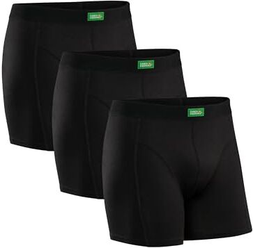 DANISH ENDURANCE 3 Paia Boxer Cotone Organico Premium, Mutande Uomo Comode, Senza Etichetta