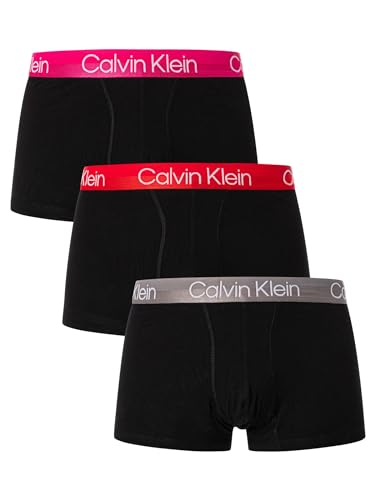 Calvin Klein Boxer Uomo Confezione da 3 Cotone Elasticizzato, Nero (B- Eclypts, Grey Ridge, Dubarry Wbs), XS