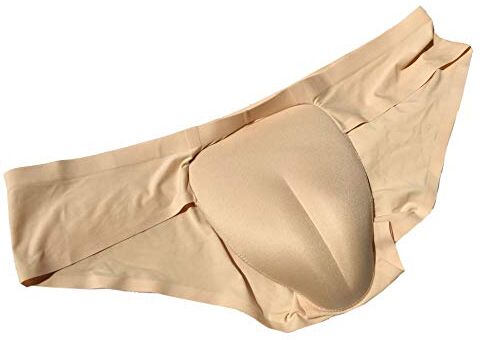 BIMEI Seamless Underwear Camel Toe Control Panty Gaff, Crossdresser, Transgender, TG, Crossdresser Panty Man WH (L, Beige)