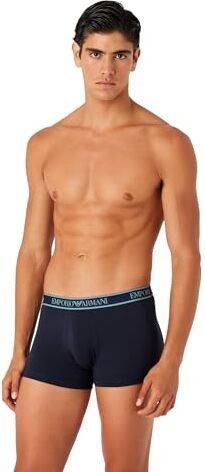 Emporio Armani Men's 3-pack Core Logoband Boxer, Uomo, Marine/Marine/Marine, L