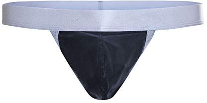 Es E-036 Uomo Tanga String Finta Pelle Verniciata Wetlook T-Back Bulge Pouch Mutande Underwear Slip 8 Colori