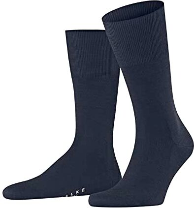 Falke Airport M SO lana cotone tinta unita 1 paio, Calzini Uomo, Blu (Space Blue 6116), 43-44