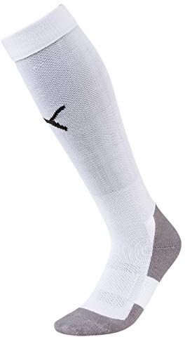 Puma Team Liga Socks Core Calzettoni da Calcio, Bianco (White/Black), 43-46 Uomo