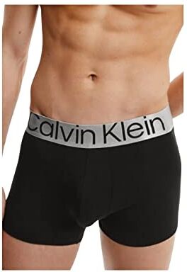 Calvin Klein Trunk 3Pk  Boxer, Black/ White/ Grey Heather, XXL Uomo (Pacco da 3)