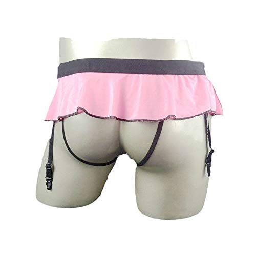 Es Uomo Sexy Tanga Intimo Sissy Briefs Slip Gonna Clip Di Giarrettiera Underwear