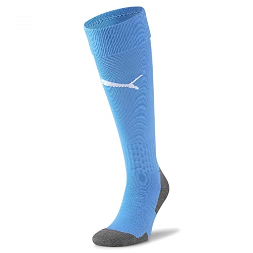 Puma Team Liga Socks Core Calzettoni da Calcio, Team Light Blue-White, 43-46 Uomo