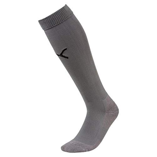 Puma Team Liga Socks Core Calzettoni da Calcio, Grigio (Steel Grey/Black), 43-46 Uomo