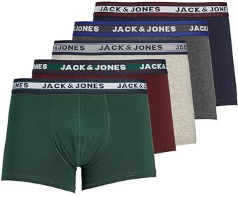 Jack & Jones Trunks 5-Pack Trunks Dark Grey Melange m Dark Grey Melange M