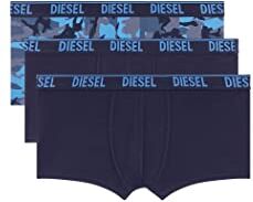 Diesel Umbx-damienthreepack, Boxer Uomo, Multicolore (E6689-0wcas), XXL (Pacco da 3)