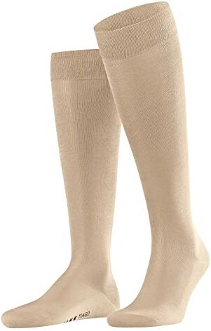 Falke Tiago M KH cotone filo di Scozia al ginocchio tinta unita 1 paio, Calzini lunghi Uomo, Beige (Country 4380) ecologico, 41-42