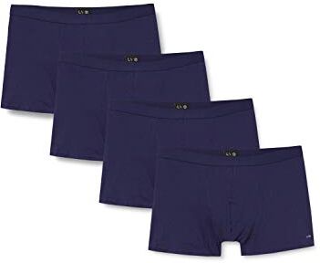 LOVABLE LVB Boxer Multipack in Cotone Uomo x4, Blu per 4, 7/XXL