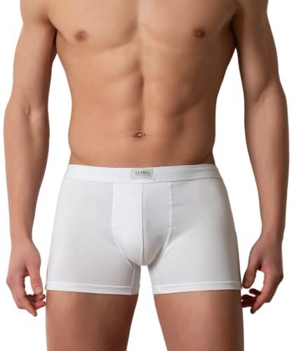 Liabel 6 Boxer Uomo Cotone Elasticizzato Mutande Uomo Cotone Traspirante Set Mutande Uomo Colorati Bianco Nero e Colorati Underwear Uomo Kit Boxer No Stress/Art. LB320