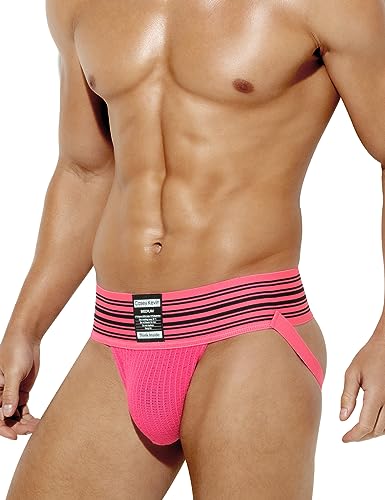 Casey Kevin Jockstrap Uomo Sport Perizoma Traspiranti Sportivo Slip Sexy Sospensorio Scrotale Testicoli Varicocele String Thong Mutande Rosso Gym Tanga Intimo Hot Maschile