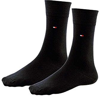 Tommy Hilfiger Clssc Sock 371111 Calzini, Nero (Black 01), 43-46 Uomo (Pacco da 2)