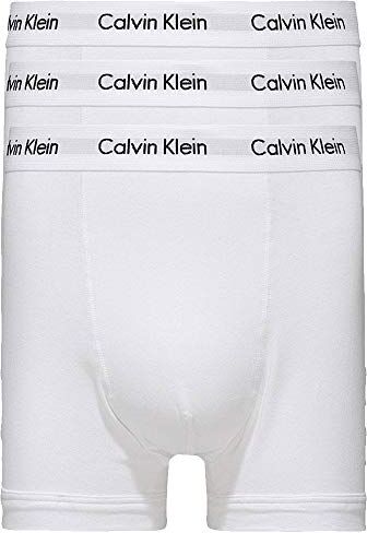 Calvin Klein Trunk 3pk 0000u2662g Boxer, Bianco (White), XL Uomo