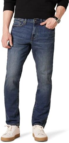 Amazon Essentials Jeans Slim Elasticizzati Comodi (in precedenza Goodthreads) Uomo, Blu Medio, 36W / 33L