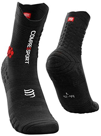 COMPRESSPORT PRO Racing Socks V3.0 Trail, Calzini da Gara Unisex-Adulto, Nero, 45-48