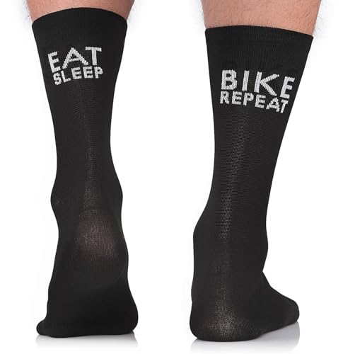 TODO Calze da ciclismo, per uomo e donna Calzini traspiranti per ciclismo. Calze da ciclismo da uomo con motivo, calzini da corsa., 43-46
