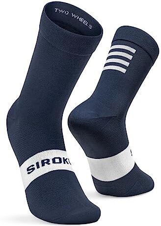 SIROKO Calze da Ciclismo  M-L Blu navy