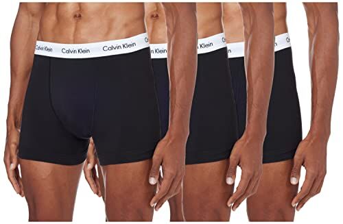 Calvin Klein Boxer da uomo Confezione da 3 boxer in cotone elasticizzato, Nero, XL