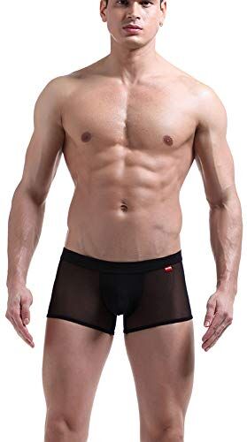 Es Boxer da uomo Maglia Traspirante Jockstrap G String Vita Bassa Biancheria Intima Bulge Pouch Thongs 6 Colori S/M/L/XL