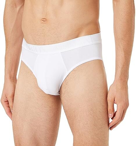 Emporio Armani Men's Brief Soft Modal Slip Boxer, White, L Uomini