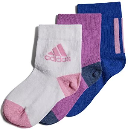 Adidas , Socks, Calzini, Royblu/Sepuli/White, Ks, Unisex Bambini