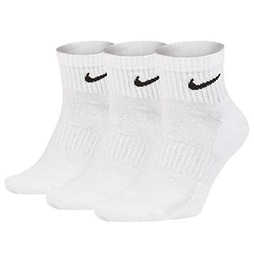 Nike Everyday Lightweight Ankle, Calzini Unisex – Adulto, White/Black, M