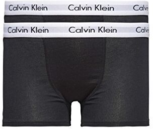 Calvin Klein Pantaloncino Boxer Uomo Confezione da 2 Cotone Elasticizzato, Nero (Black), 14-16 Anni