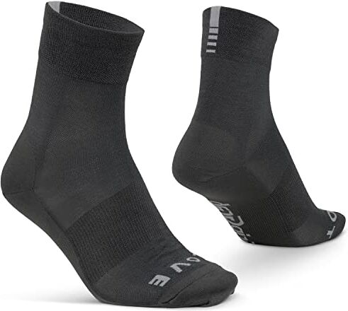 GripGrab Merino Wool Lightweight SL Soft Breathable Cycling Socks Everyday-life & Sports Elegant Simple Style Black Blu Scuro-Blue Grigio