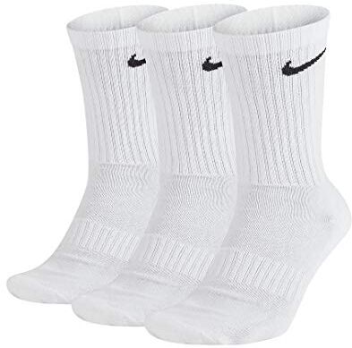 Nike Everyday Cushioned Calze da allenamento, confezione da 3 bianco S