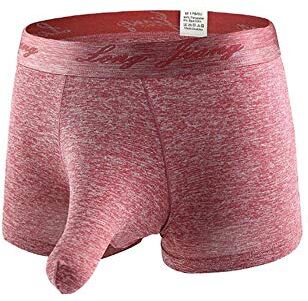 Onloo Boxer da uomo sexy elefante naso poliestere separazione pistola intimo aereo pantaloni