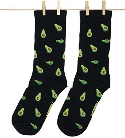 Roits Calze Avocado Nero Uomo 41-46 Calzini Fantasia Divertenti Disegni Colorati Originali Simpatici Accessori Regalo Frutta