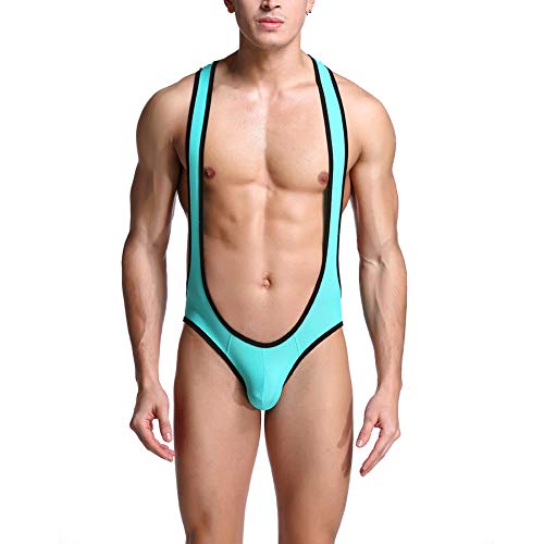 SE Body Slip da uomo Boxer Tuta Maglia Halter Traspirante Onesies Jockstrap Biancheria intima Perizoma 5 Colori