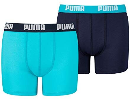 Puma Boxer, Biancheria intima Unisex Bambini e ragazzi, Blu, 170-176