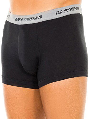 Emporio Armani Uomo 2-Pack-Boxer Essential Core Logoband Boxer, Nero Grigio, XXL