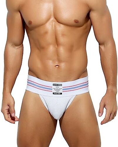 Casey Kevin Jockstrap Uomo Intimo Perizoma Sospensorio Mutande Slip Maschile Atletico Sport Sportivo