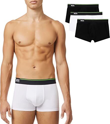 Diesel Umbx-damienthreepack, Boxer Uomo, Multicolore (E5431-0ddam), M (Pacco da 3)