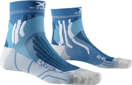 X-Socks Calzini da Corsa Calze Running Uomo Calze Running Donna Super Performanti, Unisex – Adulto, Blu Acqua, 35-38