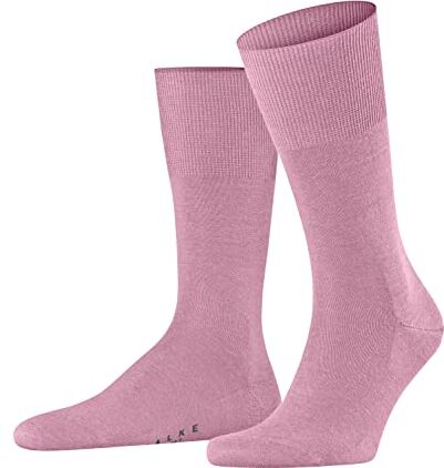 Falke Airport M SO lana cotone tinta unita 1 paio, Calzini Uomo, Rosa (Light Rosa 8276), 43-44