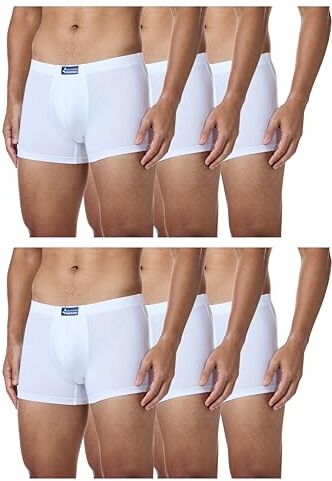 Navigare 573 (Pacco Da 6), Boxer Uomo, Bianco (White), S confezione da 6