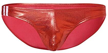 Es Uomo Tanga String Pelle Verniciata Wetlook -034 T-Back Bulge Pouch Mutande Underwear Slip 8 Colori