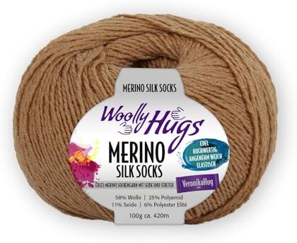 Unbekannt Woolly Hugs Merino Silk Socks ca. 420 m col. 208 100 g