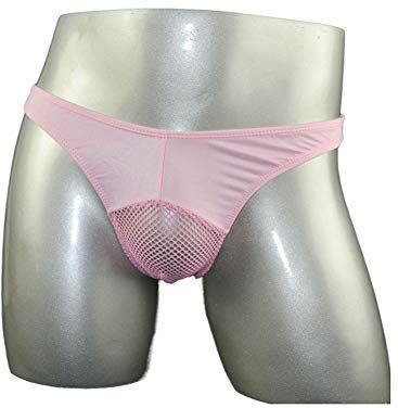 SE G String Mesh Sissy Slip Tanga Uomo Trasparente Moda Intimo Multicolore