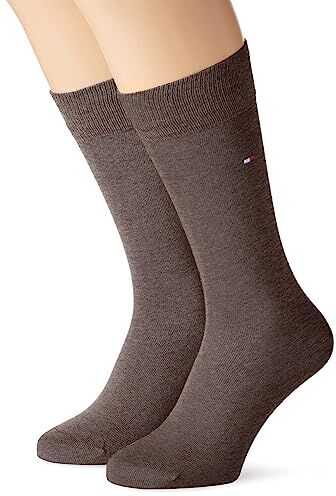 Tommy Hilfiger Clssc Sock 371111 Calzini, Verde (Oak 1), 39-42 Uomo (Pacco da 2)