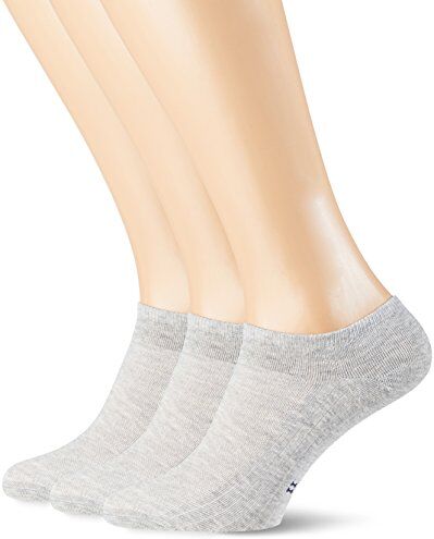 POMPEA Cotton Calzini alla Caviglia, Grigio (Grigio Melange 1350), (Taglia Produttore:43/46) (Pacco da 3) Uomo