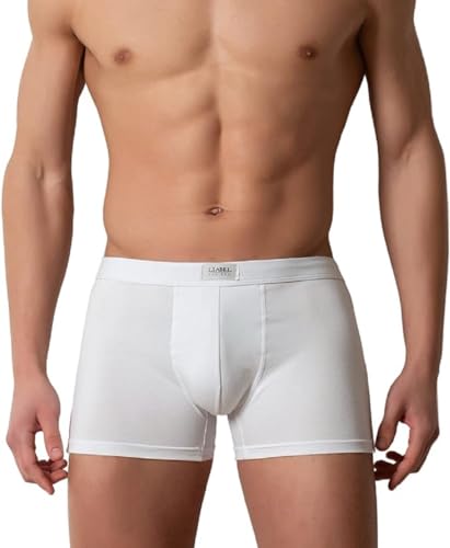 Generico Pacco da 24 Pacco da 12 e Pacco da 6 Slip e Boxer LIABEL Uomo 100% Cotone/Cotone Mercerizzato Colori Foto (6, 6 Boxer Bianco)