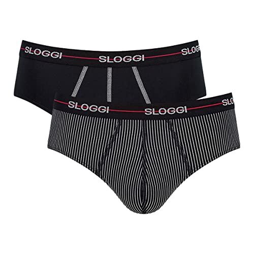 Sloggi Start Midi C2p Box, Midi Uomo, Multicolore (Red Dark Combination), 7